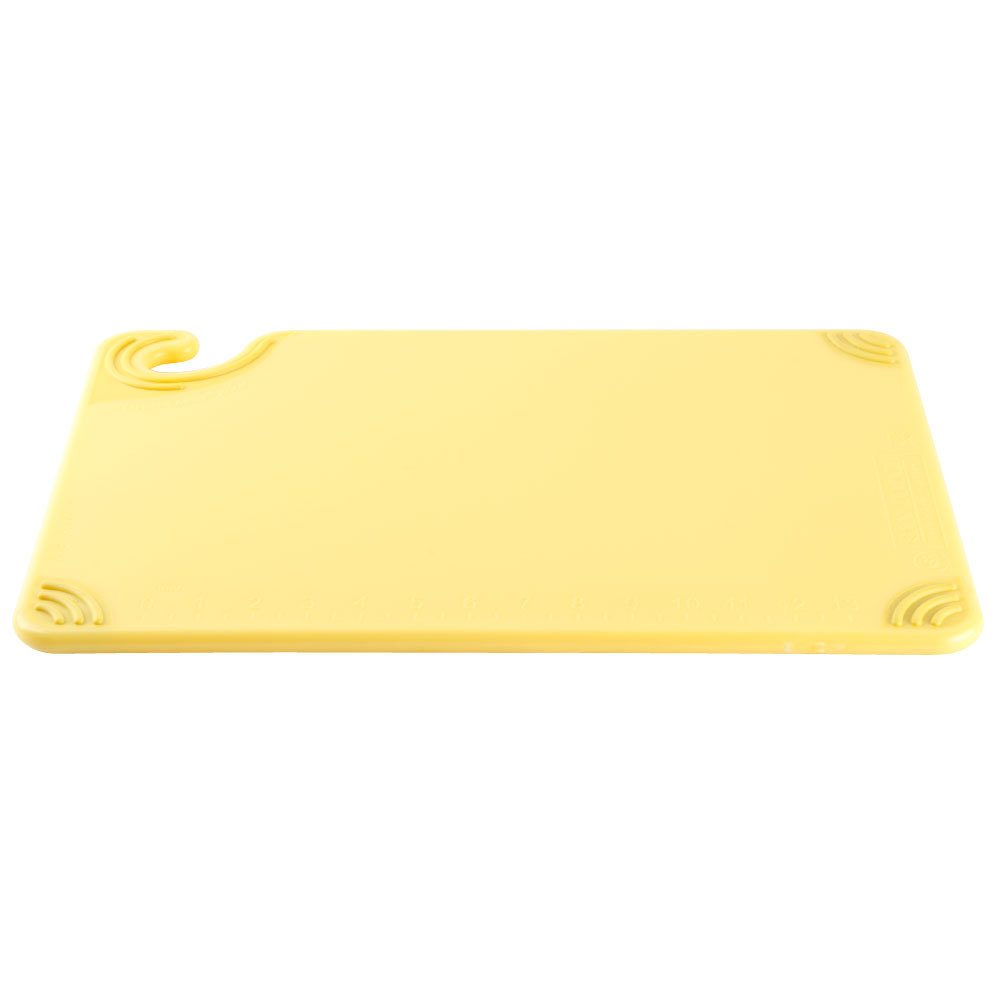 Tabla amarilla corte con antideslizante 12&quot; x 18&quot; x 1/2&quot; - San Jamar