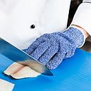 Guante antimicrobial para corte ambidiestro azul - San Jamar
