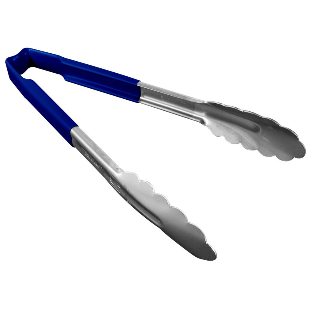 Pinza utilitaria mango azul antimicrobial 24.1 cm inox - Vollrath