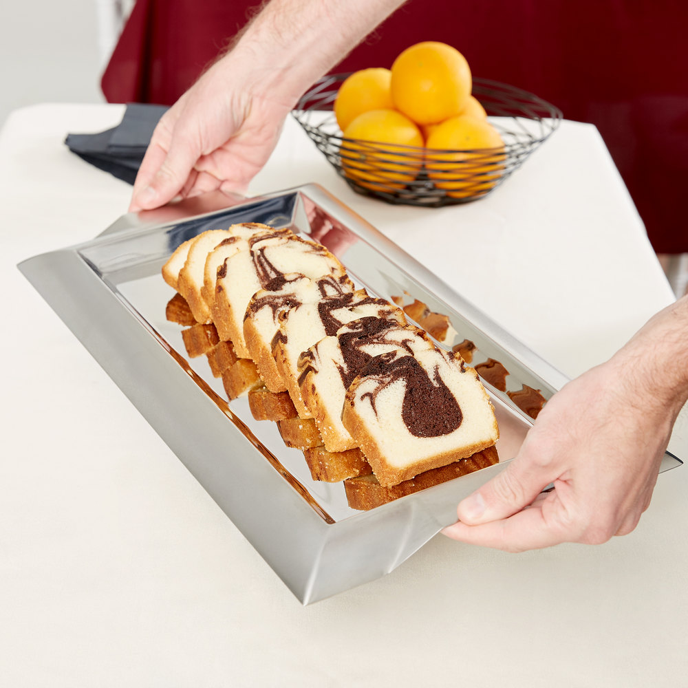 Bandeja rectangular para servir 45x25 cm en acero inoxidable -  Vollrath