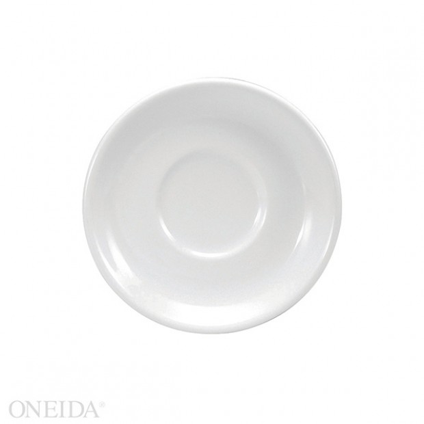Plato taza café porcelana 15.3 cm blanco brillante (Outlet) - Oneida