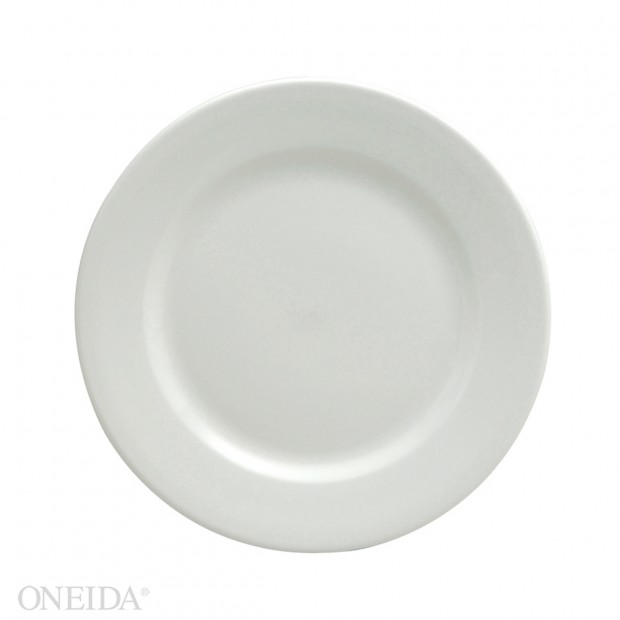Plato ensalada/postre porcelana 20.6 cm blanco brillante  - Oneida