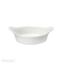 [F8010000601M-O] Mini Porcelana Gratinada Blanco Brillante 1 onz 8.3 cm  - Oneida