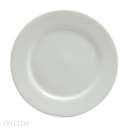 [F8010000149-O] Plato llano redondo porcelana 25.8 cm blanco brillante - Oneida