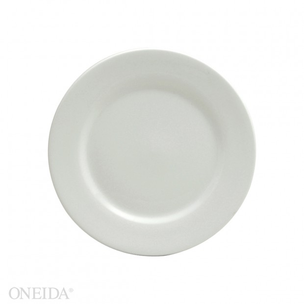 Plato llano redondo porcelana 15.8 cm blanco brillante  - Oneida