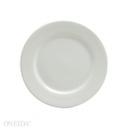 [F8010000117-O] Plato llano redondo porcelana 15.8 cm blanco brillante  - Oneida