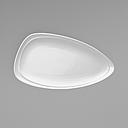 [R4700000406] Plato Triangular de Porcelana Fina - Mood, 40.9 cm - Oneida