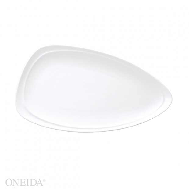 Plato Triangular de Porcelana Fina, 33.0 cm Mood (Outlet) - Oneida