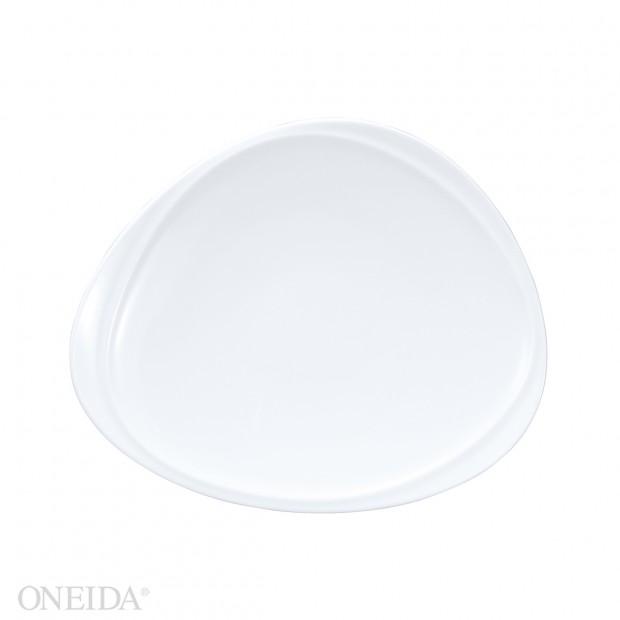 Plato triangular porcelana fina 23.4 cm mood  - Oneida