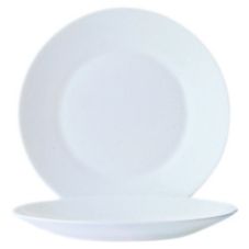 Plato llano blanco restaurante 19.5cm templado Arcoroc