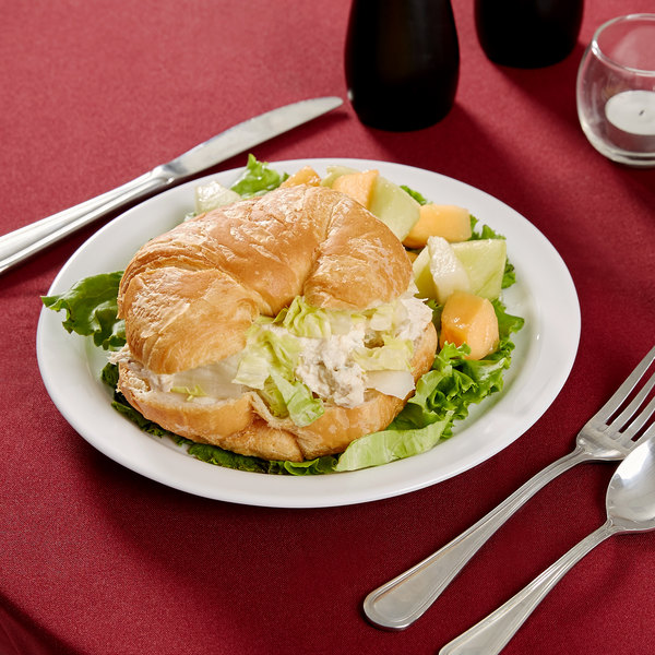 Plato Llano Blanco Ala Angosta de Vidrio Templado, 23.5cm - Hoteliere - Arcoroc