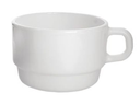 [22837] Taza Blanca de Vidrio Templado Restaurante, 6 1/4 oz - Arcoroc