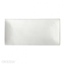 [F8010000859-O] Plato rectangular sushi porcelana 27.5 x 13.3cm blanco brillante  - Oneida