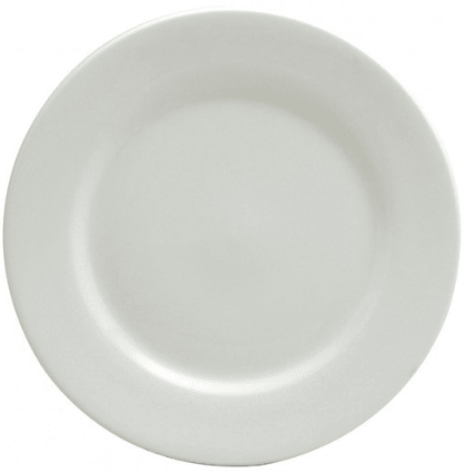 Plato llano redondo porcelana 22.5 cm blanco brillante - Oneida