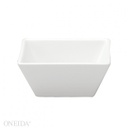 [F8010000714S] Tazón cuadrado porcelana 370ml -12.5cm blanco brillante Oneida