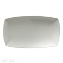 [R4020000372] Plato Rectangular de Porcelana Fina, 32.1 cm fusión - Oneida