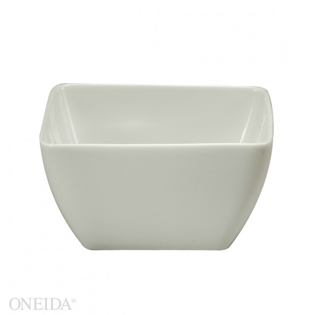 Tazón cuadrado porcelana fina 18.8 cm fusión (Outlet) - Oneida