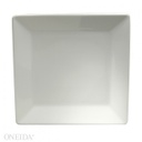 [R4020000147S-O] Plato Cuadrado de Porcelana Fina, 24.7 cm  Fusión - Oneida