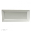 [R4020000359-O] Plato rectangular blanco brillante - Oneida