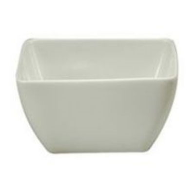 Tazón cuadrado porcelana fina 11.4 cm fusión  - Oneida