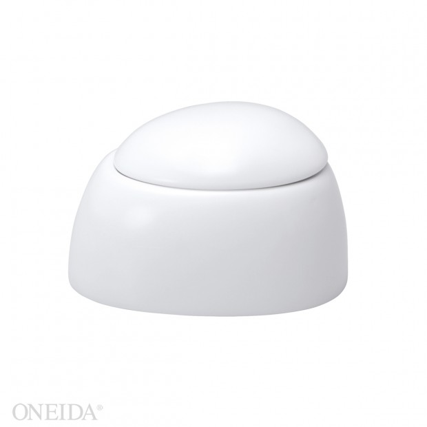Taza azúcar con tapa porcelana fina 192 ml mood (Outlet) - Oneida
