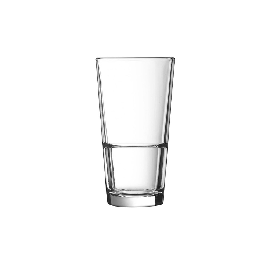 Vaso Apilable de Vidrio Templado, 11 3/4 oz -14x7.8 cm - Arcoroc