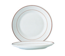 [22605] Plato Postre Blanco de Vidrio Templado, 19.5 cm Filet Bordeaux - Arcoroc