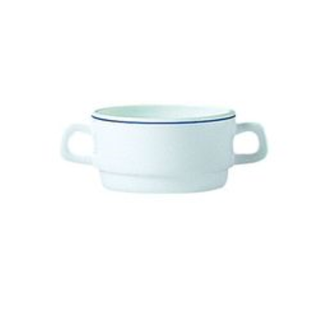 Taza consomé 303 ml filet delft templado - Arcoroc