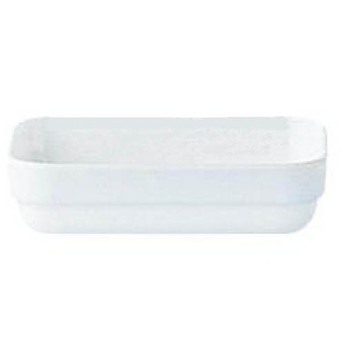 Fuente Apilable Blanca de Vidrio Templado, 9 1/4 oz - 14x9 cm - Arcoroc