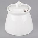 [R0916-O] Azucarera con Tapa de Porcelana Fina Appetizer 9 oz - Arcoroc