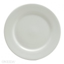 [R-448-0000-163-O] Plato redondo blanco brillante ala ancha 30cm  - Oneida