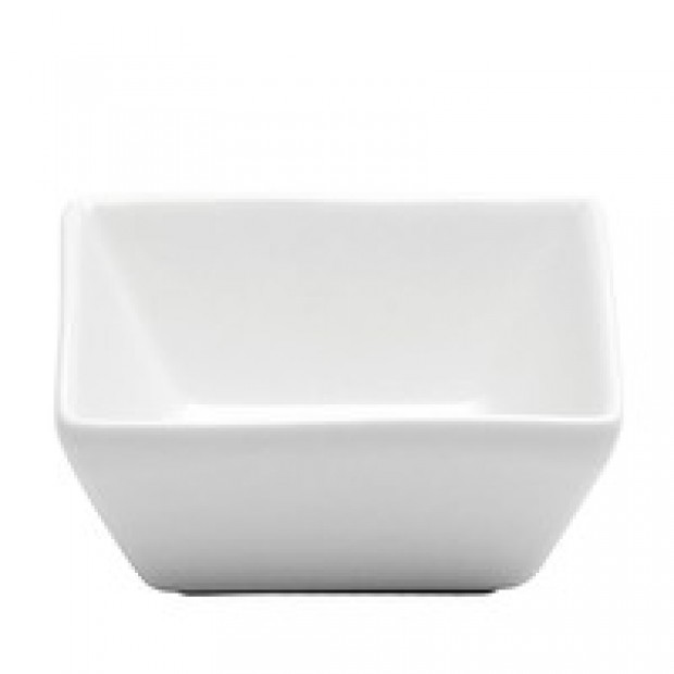Recipiente Cuadrado para Salsa de Porcelana Fina, 4 oz (Outlet) - Oneida