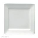 [F500-0000-149S-O] Plato Cuadrado de Porcelana Fina Ala Ancha, 25.8 cm - Oneida