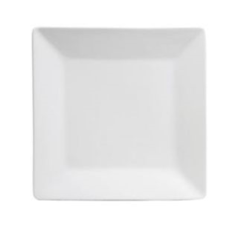 Plato cuadrado euro 21.6cm porcelana  - Oneida