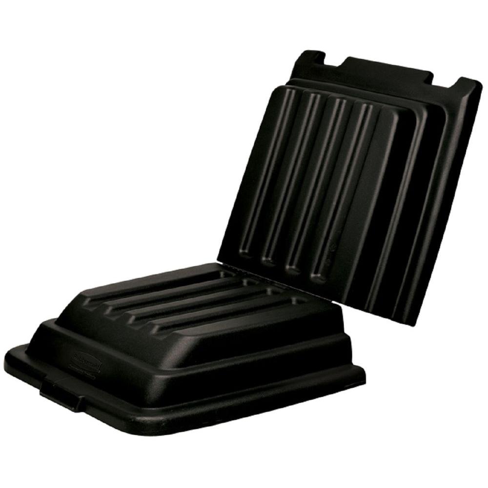 Tapa abisagrada negra para contenedor (Outlet) - Rubbermaid Local