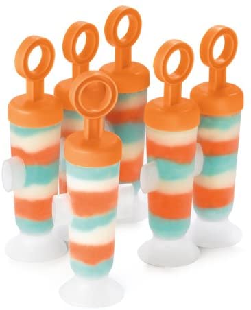 Set de 6 moldes para helado de ajuste a presión figura circular - Cuisipro