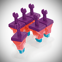 Set de 6 moldes para helado, figura robot - Cuisipro