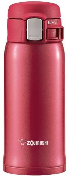 Termo de 12 oz aislado al vacío, color rojo claro - Zojirushi