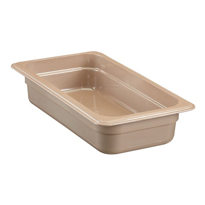 Recipiente GN 1/3 de 2" de profundidad para alta temperatura color arena (azafate) - Cambro