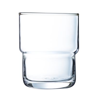 Vaso Log Apilable de Vidrio Templado, 9 oz - Arcoroc