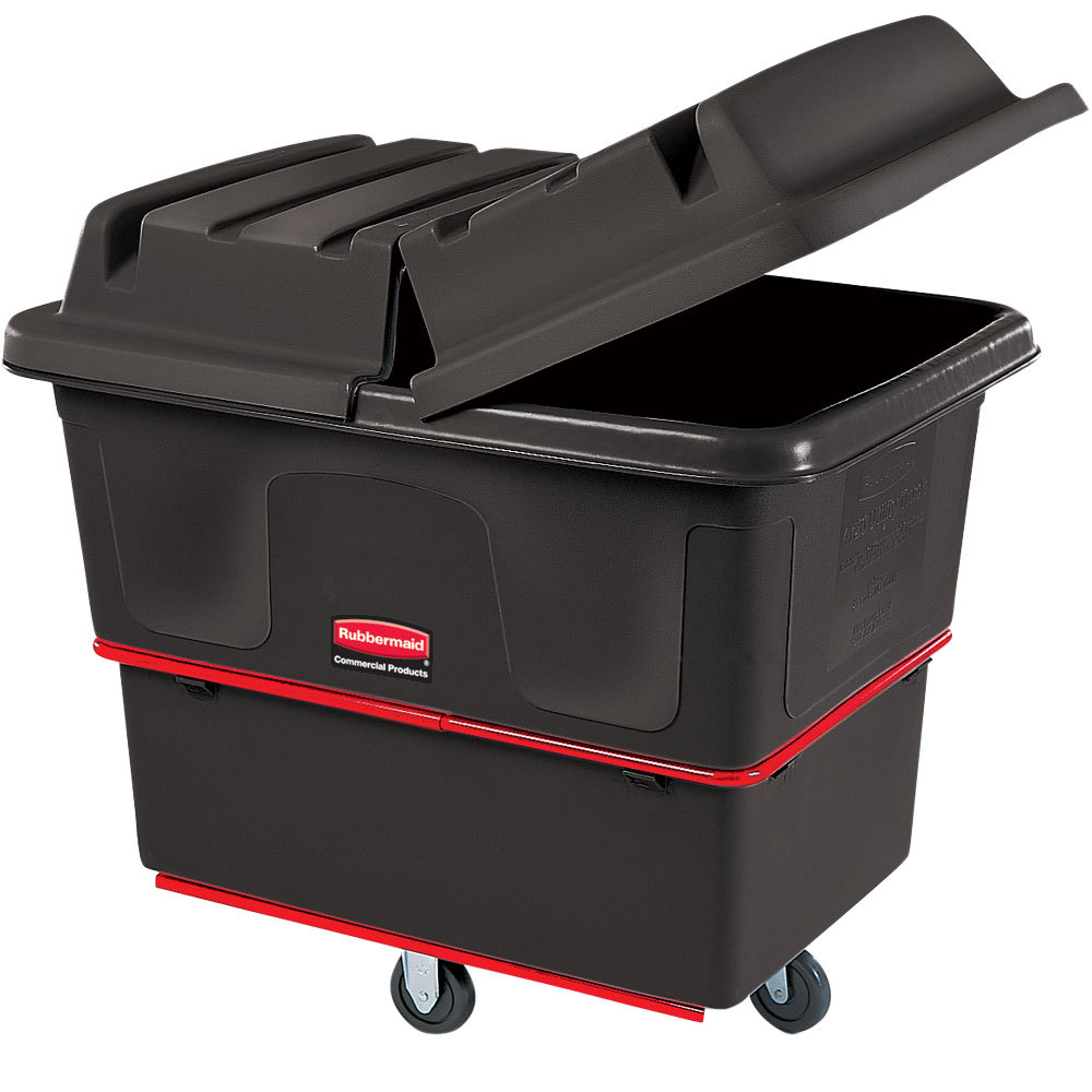 Contenedor rodante 1000lb negro trabajo pesado - Rubbermaid Importados