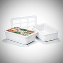 Contenedor frio de 6" con organizador para 9 GN de 1/9 - Carlisle