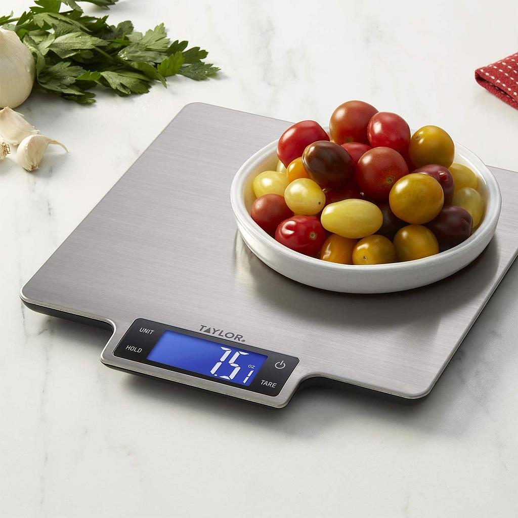 Báscula de Cocina en Acero Inoxidable 10 kg x 0.1 g - Taylor Precision