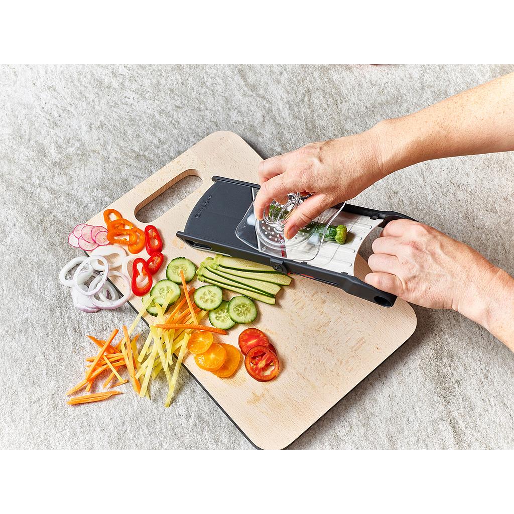 Mandolina corte julianas (2 y 4 mm)  KOMI con protector y dos cuchillas - De Buyer