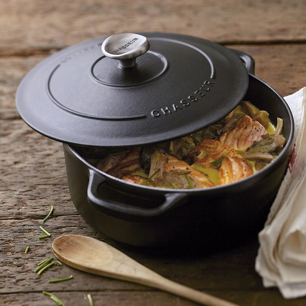 Cocotte en hierro fundido de 1.8 lt Color negro - Chasseur