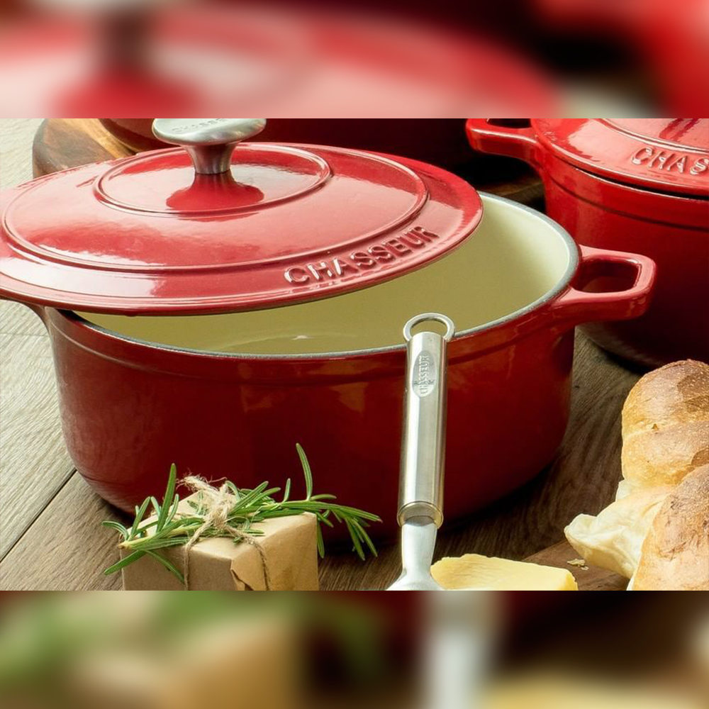 Cocotte en Hierro Fundido de 1.8 Lt Color Rojo - Chasseur