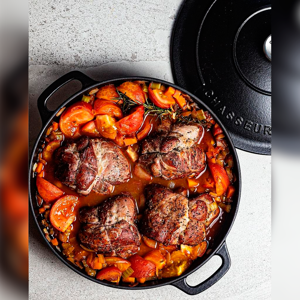 Cocotte en hierro fundido de 5 l, Color negro - Chasseur