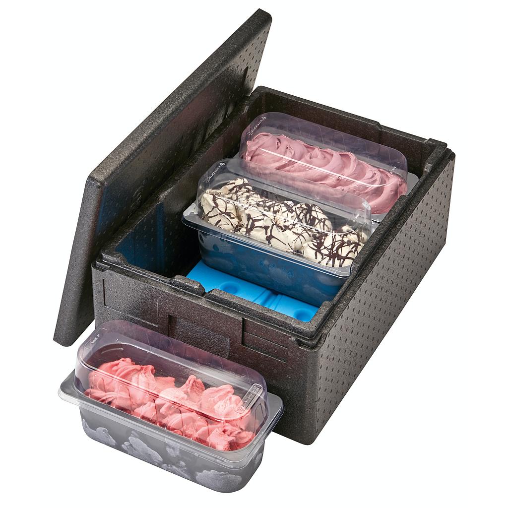 Contenedor isotermico con tapa superior GoBox para recipientes de Gelato - Cambro Alemania