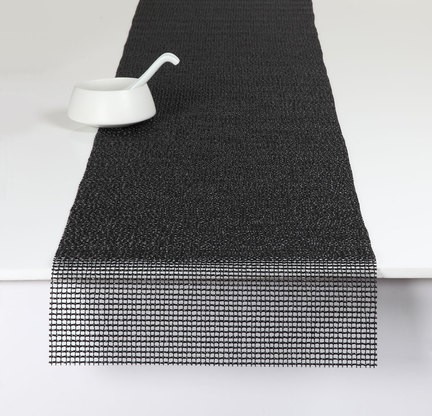 Camino de mesa negro rectangular 36 x 183 cm - Chilewich