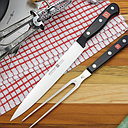 [1125060207] Set de 2 piezas para Trinchar - Cuchillo para Carne 20 cm &amp; Tenedor 16 cm - Gourmet - Wusthof